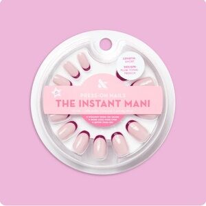 NEW Olive & June Glue On Nails Plum Tonal French Short/Round